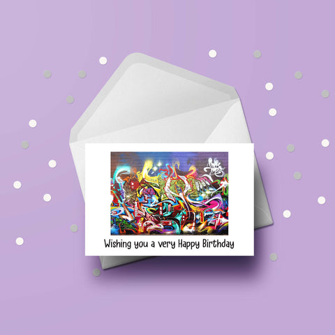 Graffiti 01 Birthday Card