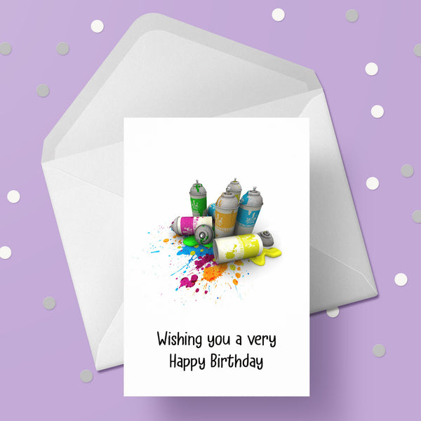 Graffiti 02 Birthday Card