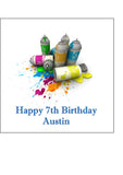 Graffiti Edible Icing Cake Topper 02