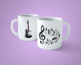 Guitar Mug - Black Guitar Mug 02