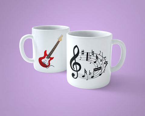 Guitar Mug - Red Guitar Mug