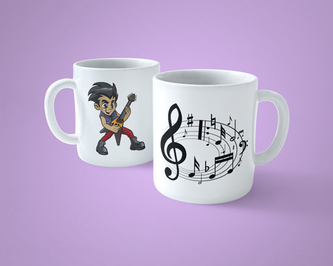 Guitar Player Mug 01 - Male Guitarist Mug