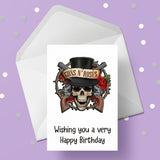 Guns n Roses Birthday Card 04