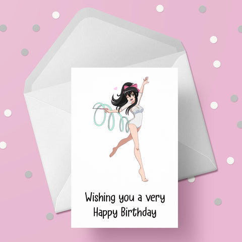 Gymnastics 01 Birthday Card