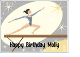 Gymnastics Edible Icing Cake Topper 03