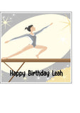 Gymnastics Edible Icing Cake Topper 03