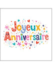 French Happy Birthday Edible Icing Cake Topper or Ribbon