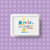 Feliz Cumpleanos Edible Icing Cake Topper