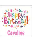 Happy Birthday Edible Icing Cake Topper or Ribbon 01 - Happy Birthday Words