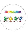 2027 Happy New Year Edible Icing Cake Topper 05