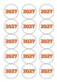 2027 Happy New Year Edible Icing Cake Topper 07