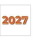 2027 Happy New Year Edible Icing Cake Topper 07