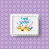 Happy New Year Edible Icing Cake Topper 01