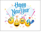 Happy New Year Edible Icing Cake Topper 01