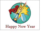 Happy New Year Edible Icing Cake Topper 03