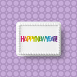 Happy New Year Edible Icing Cake Topper 04