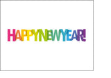 Happy New Year Edible Icing Cake Topper 04