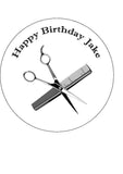 Hairdressing Edible Icing Cake Topper 01
