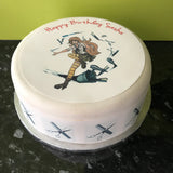 Hairdressing Edible Icing Cake Topper 05