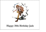 Hairdressing Edible Icing Cake Topper 05