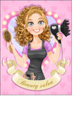 Hairdressing Edible Icing Cake Topper 03