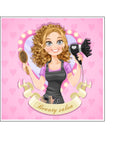 Hairdressing Edible Icing Cake Topper 03
