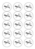 Hairdressing Edible Icing Cake Topper 04
