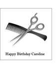 Hairdressing Edible Icing Cake Topper 04