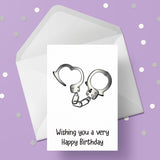 Police Handcuffs Edible Icing Cake Topper