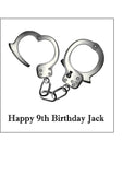 Police Handcuffs Edible Icing Cake Topper