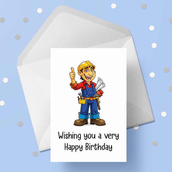 Handyman Birthday Card 01