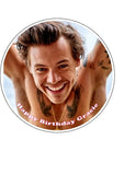 Harry Styles 08 Edible Icing Cake Topper