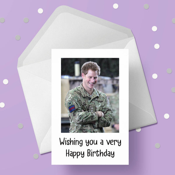 Prince Harry Birthday Card