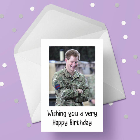 Prince Harry Birthday Card