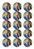 Harry & Meghan Edible Icing Cake Topper or Ribbon