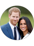 Harry & Meghan Edible Icing Cake Topper or Ribbon