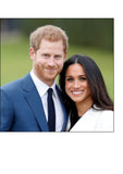 Harry & Meghan Edible Icing Cake Topper or Ribbon