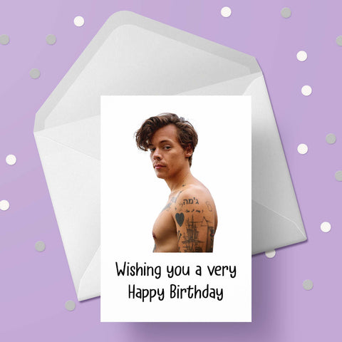 Harry Styles 07 Birthday Card