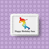 Hockey 02 Edible Icing Cake Topper