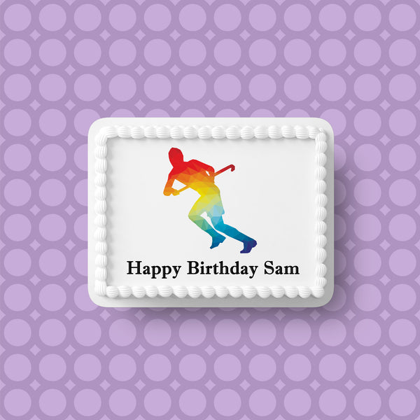 Hockey 02 Edible Icing Cake Topper