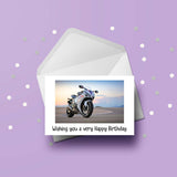 Honda CBR Motorbike Birthday Card