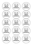 Honda Logo Car Edible Icing Cake Topper