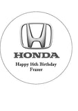 Honda Logo Car Edible Icing Cake Topper