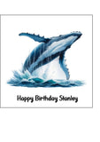 Humpback Whale 01 Edible Icing Cake Topper or Ribbon