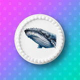 Humpback Whale 02 Edible Icing Cake Topper or Ribbon