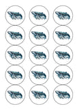Humpback Whale 03 Edible Icing Cake Topper or Ribbon
