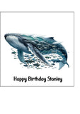 Humpback Whale 03 Edible Icing Cake Topper or Ribbon