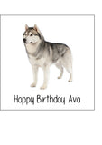 Husky Dog 03 Edible Icing Cake Topper or Ribbon