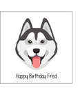 Husky Dog 05 Edible Icing Cake Topper or Ribbon