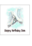 Ice Skates 01 Edible Icing Cake Topper or Ribbon